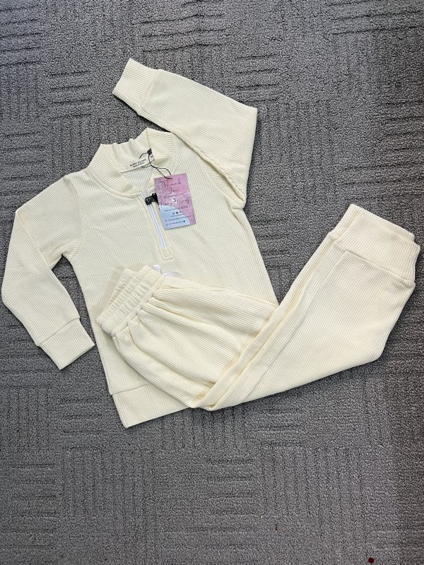 Baby Waffle Joggers Set - Image 4