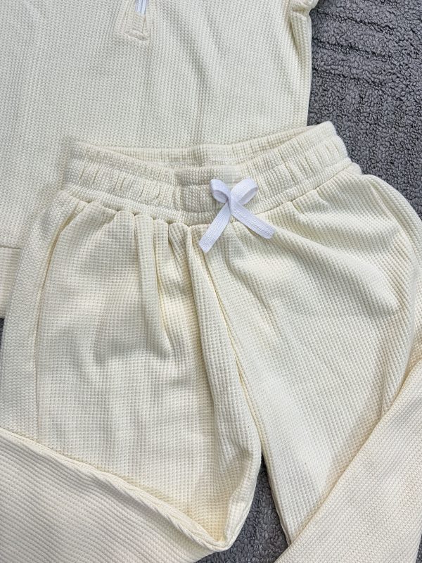 Baby Waffle Joggers Set - Image 5