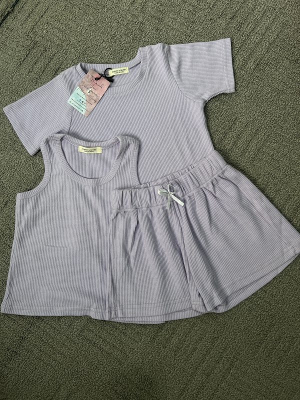 Baby Three-Piece Waffle Coord Set - Image 2