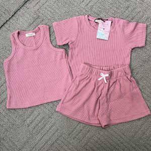 Baby Three-Piece Waffle Coord Set