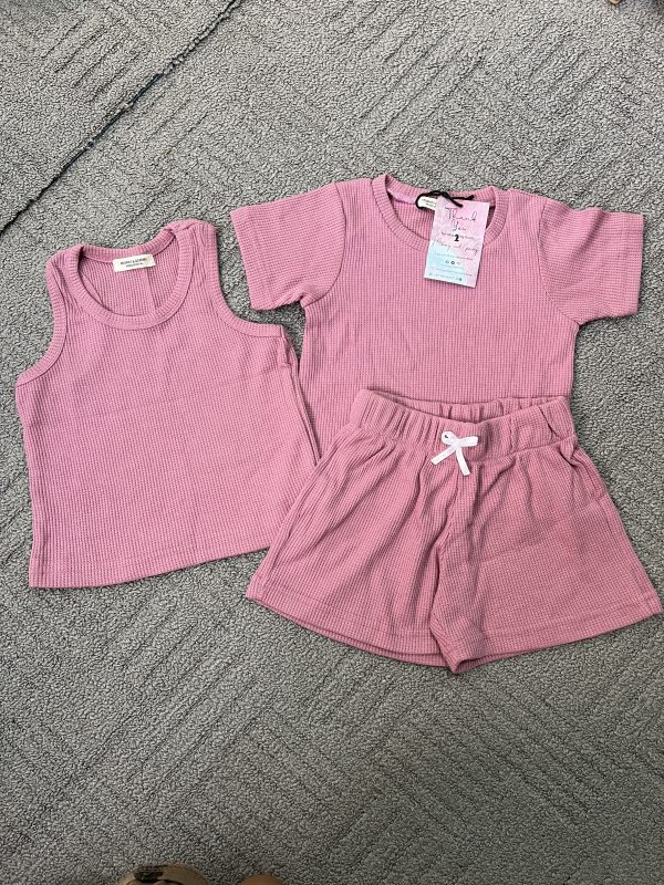 Baby Three-Piece Waffle Coord Set